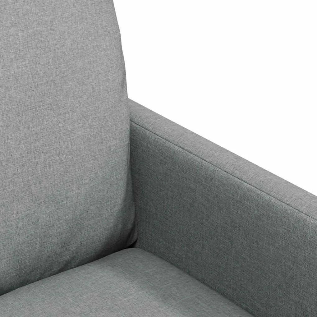 vidaXL Καρέκλες φαγητού 2 pcs Ανοιχτό γκρι 57 x 67 x 98 εκ ύφασμα