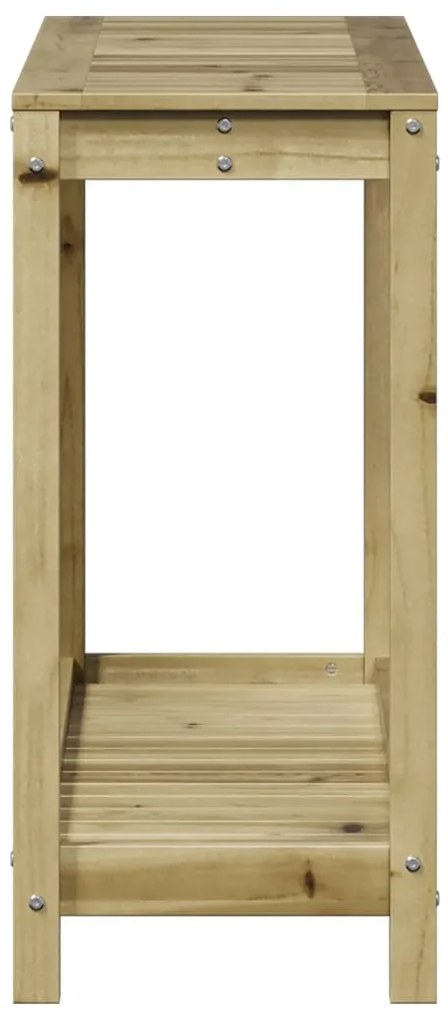 vidaXL Τραπέζι Κηπουρικής με Ράφι 108 x 35 x 75 εκ. Εμποτ. Ξύλο Πεύκου