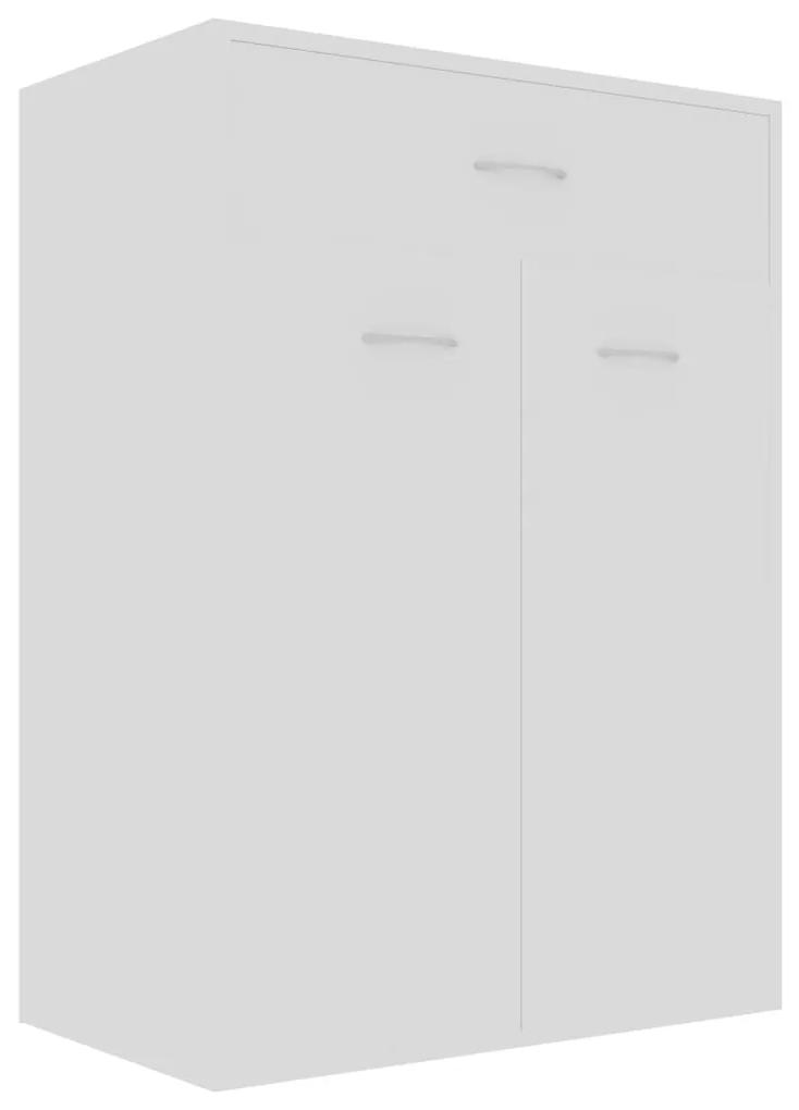 vidaXL Παπουτσοθήκη Λευκή 60 x 35 x 84 εκ. από Μοριοσανίδα