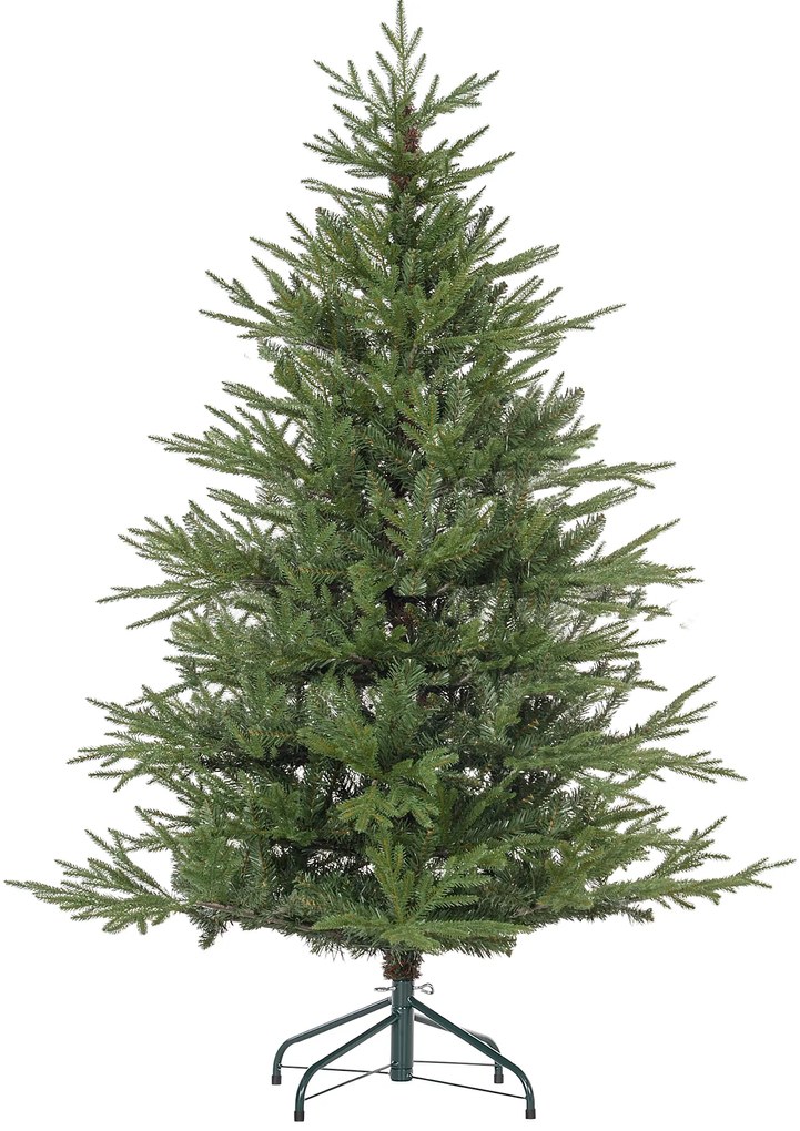 HOMCOM Χριστουγεννιάτικο δέντρο 150 cm, ρεαλιστική εμφάνιση, γρήγορη συναρμολόγηση, περιλαμβάνεται βάση, πυράντοχο πλαστικό