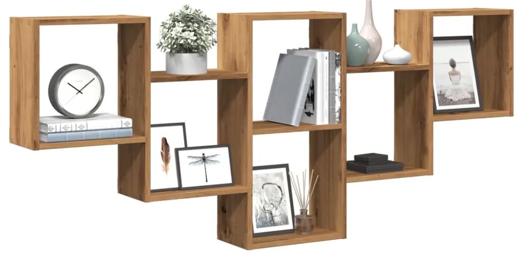 vidaXL Ράφι Τοίχου Αρτισιανή Δρυς 159x18x66 εκ. από Επεξεργασμένο Ξύλο