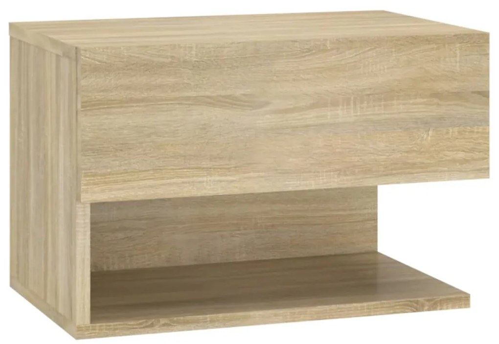 vidaXL Κομοδίνα Επιτοίχια 2 τεμ. Sonoma Δρυς