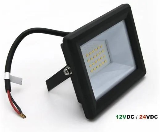 Adeleq Προβολέας Led-Smd 20W 12/24Vdc 4000K Ip65 Μαύρο 3-320221