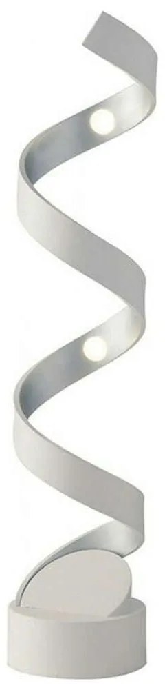 Φωτιστικό Δαπέδου Helix LED-HELIX-L4 BCO 12W Led 14,5x66cm White-Silver Luce Ambiente Design Αλουμίνιο