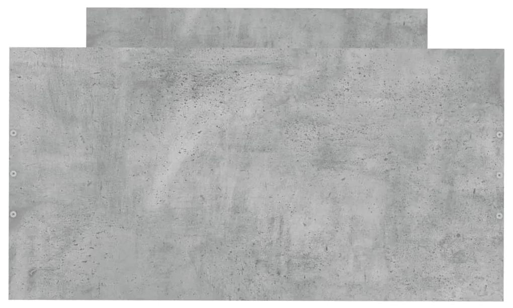 vidaXL Πλαίσιο Κρεβατιού Γκρι Σκυρ. 75x190 εκ. Επεξ. Ξύλο Small Single