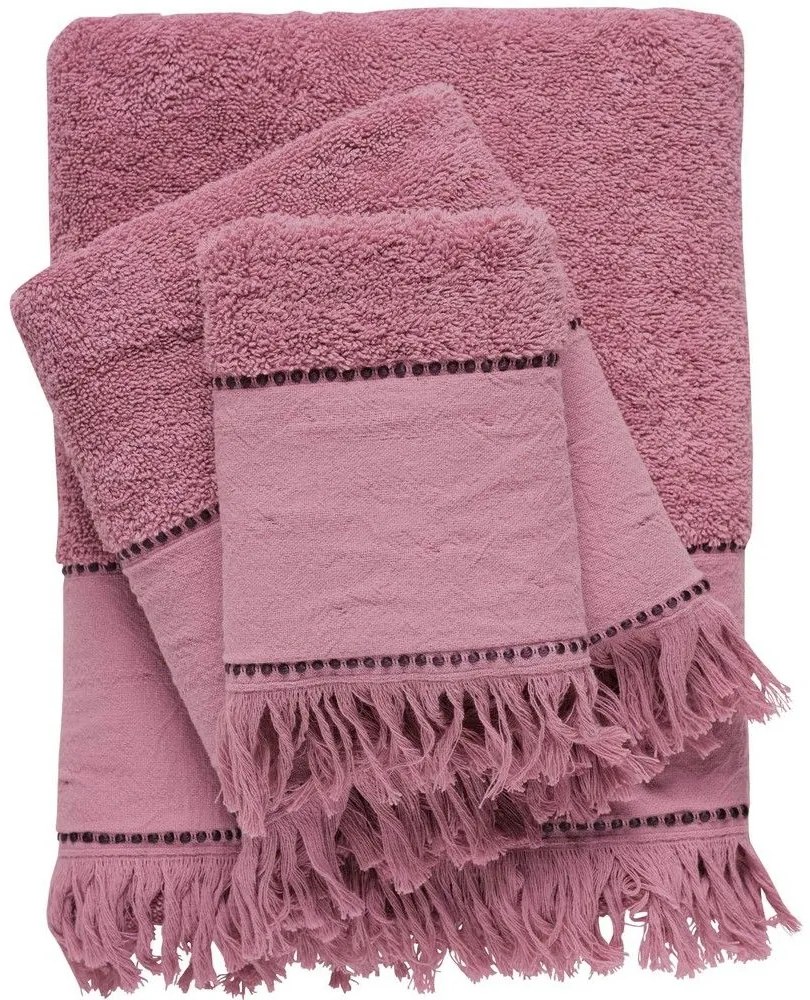 Πετσέτες Daily 0699 (Σετ 3τμχ) Lila Das Home Σετ Πετσέτες 70x140cm 100% Cotton