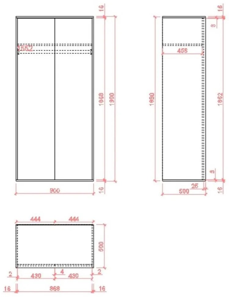 BICYCLE ΝΤΟΥΛΑΠΑ SONOMA ΜΕ PATTERN 90x50xH190cm