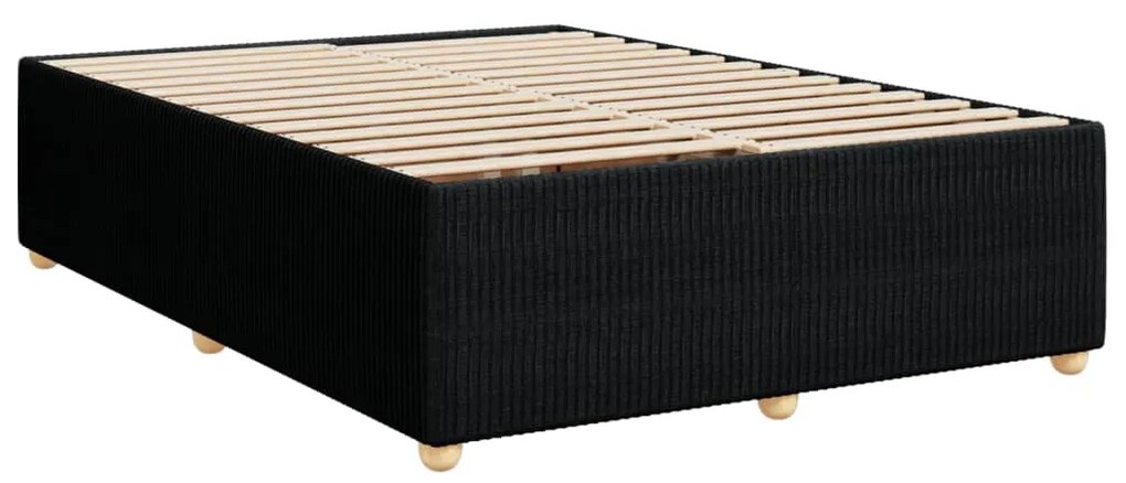 ΚΡΕΒΑΤΙ BOXSPRING ΜΕ ΣΤΡΩΜΑ ΜΑΥΡΟ 140X190 ΕΚ. ΥΦΑΣΜΑΤΙΝΟ 3285569