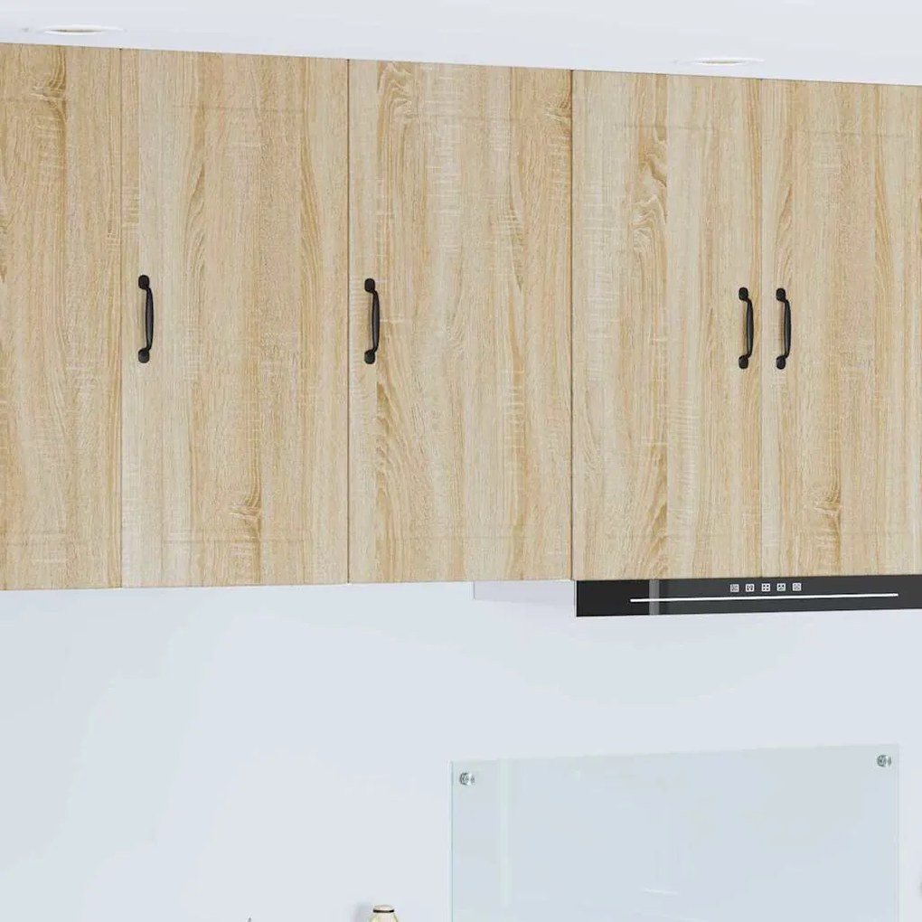 vidaXL Κρεμαστό ντουλάπι κουζίνας με ράφι Δρύς Sonoma 40 x 31 x 80 εκ.
