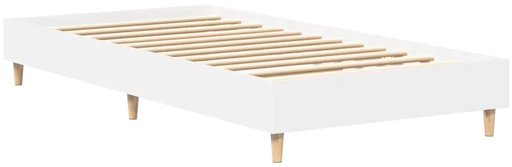 vidaXL Πλαίσιο κρεβατιού χωρίς στρώμα Λευκό 75x190 cm