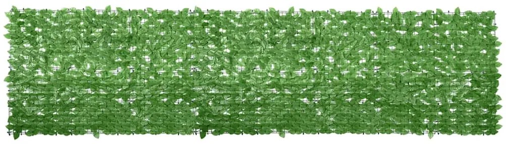 vidaXL Διαχωριστικό Βεράντας με Πράσινα Φύλλα 400 x 100 εκ.