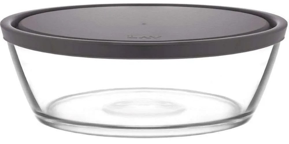 Δοχείο Φαγητού Vega LVVEG296240Z Φ24cm 2370ml Clear-Grey Lav Glass