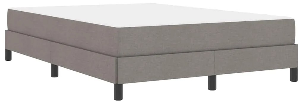 vidaXL Κρεβάτι με ελατήρια με στρώμα Taupe 140 x 200 cm ύφασμα