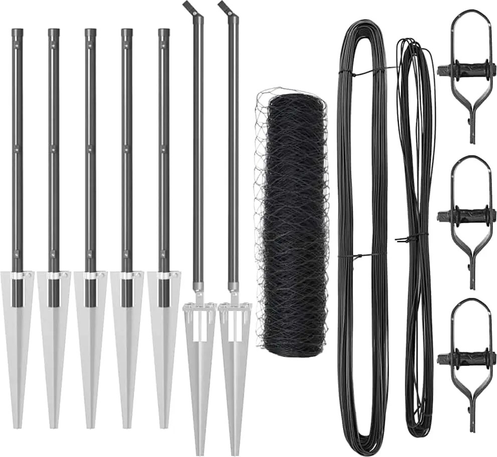 vidaXL Στύλος Περιφράξεων Γκρι