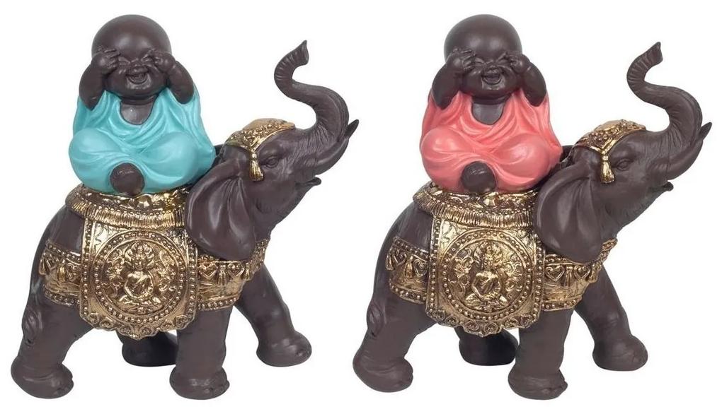Αγαλματίδια και Signes Grimalt  Βούδας Στον Ελέφαντα Set 2U