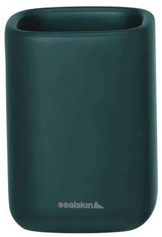 Ποτήρι Οδοντόβουρτσας Mind 7,6x10,4cm Dark Green Sealskin Ceramic