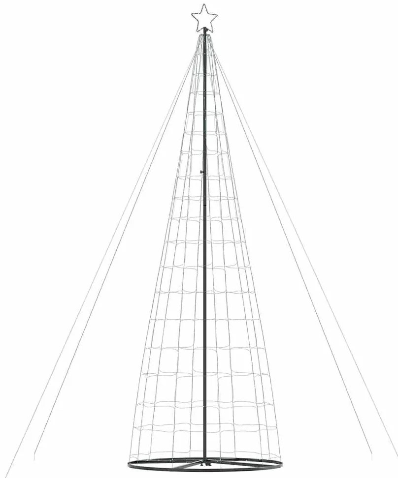 vidaXL Χριστουγεννιάτικο δέντρο LED 1534 LED μπλε 503 cm