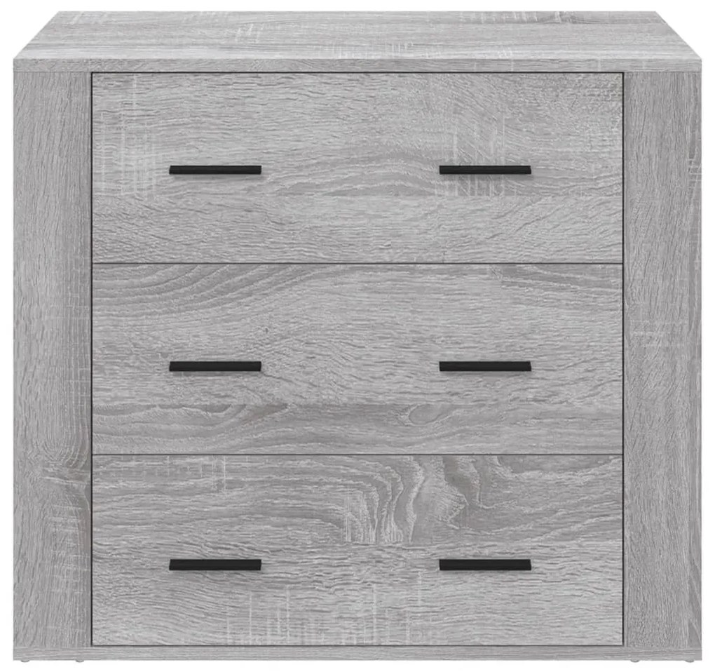 vidaXL Ντουλάπι Γκρι Sonoma 80x33x70 εκ. από Επεξεργασμένο Ξύλο