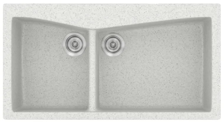 Sanitec Classic 326 Granite White Ένθετος Νεροχύτης SAN.326.01.GWH