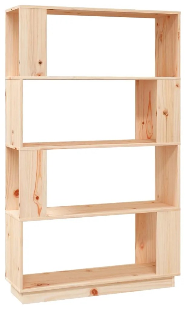 vidaXL Βιβλιοθήκη/Διαχωριστικό Χώρου 80x25x132 εκ. Μασίφ Ξύλο Πεύκου