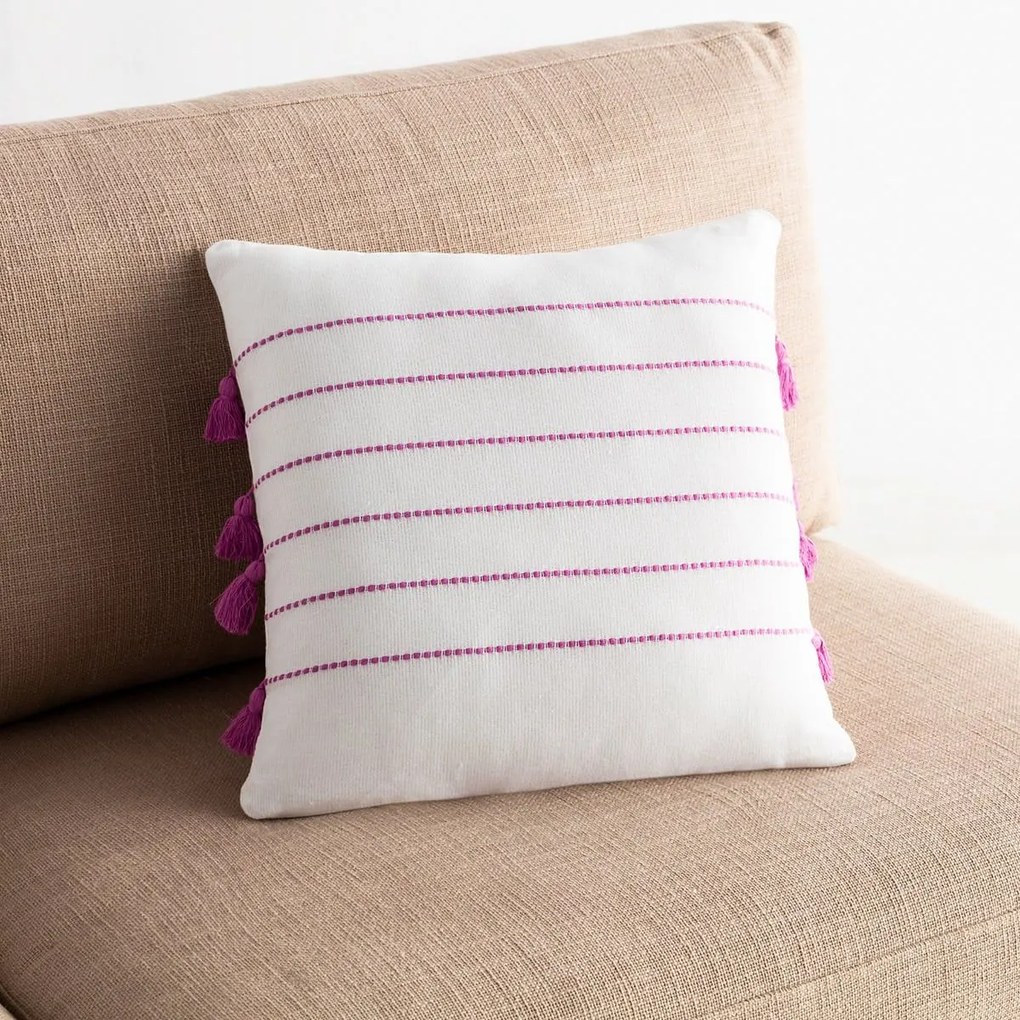 Μαξιλαροθήκη Διακοσμητική Maira 540/23 Fuchsia Gofis Home 43X43 43x43cm 100% Cotton