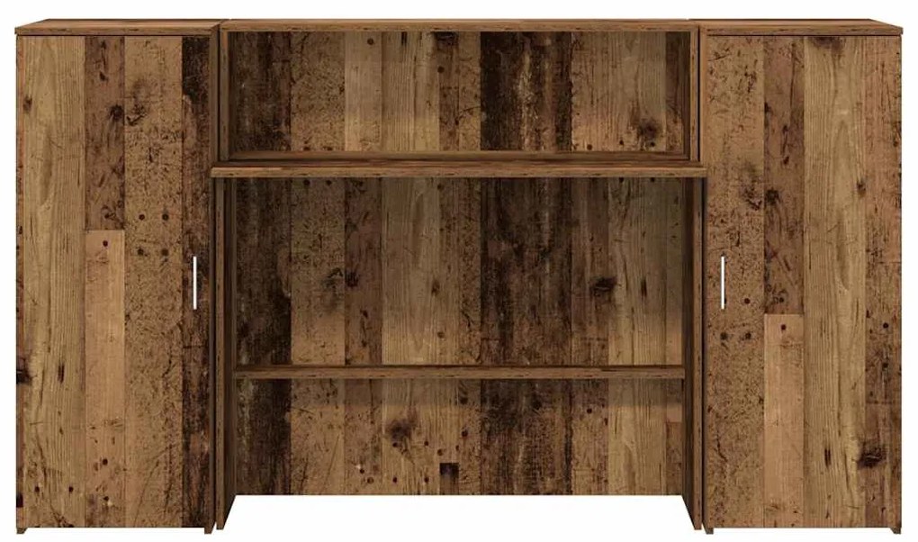 vidaXL Γραφείο υποδοχής Παλιό Ξύλο 180x50x103,5 εκ. Επεξεργασμένο Ξύλο