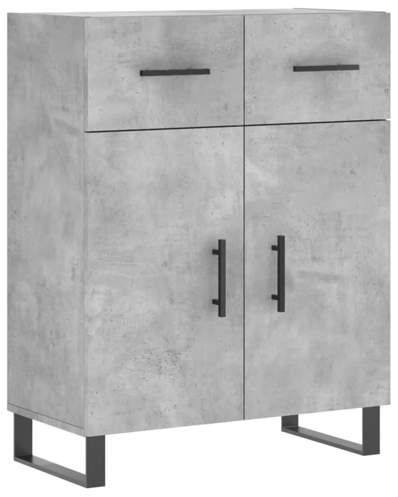 vidaXL Ντουλάπι Γκρι Σκυροδέματος 69,5x34x90 εκ. Επεξεργασμένο Ξύλο