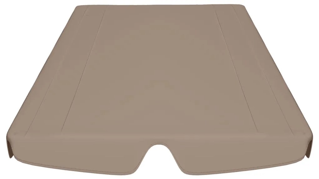 vidaXL Πανί Ανταλλακτικό για Κούνια Κήπου Taupe 150/130 x 70/105 εκ.