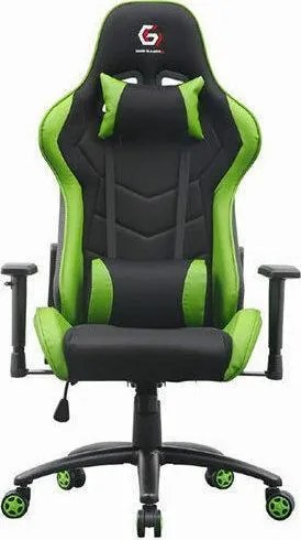 GEMBIRD GAMING CHAIR LEATHER BLACK/GREEN