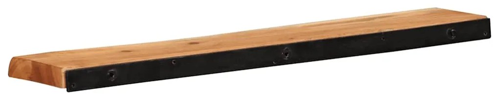vidaXL Ράφια Τοίχου 2 τεμ. 80x20x3,5 εκ. από Μασίφ Ξύλο Ακακίας