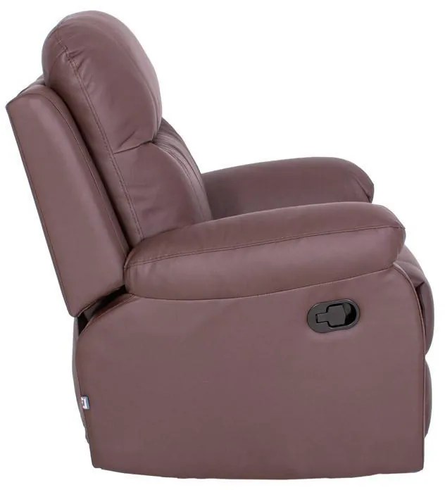 Πολυθρόνα Relax Chicago 1113 Fylliana Μόκα Τεχνόδερμα 97x90x100 εκ. 97x90x100 εκ.
