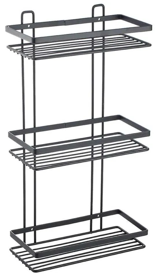 Εταζέρα 3 Θέσεων Elegant 02-8710 25x12x46cm Black Estia Stainless Steel