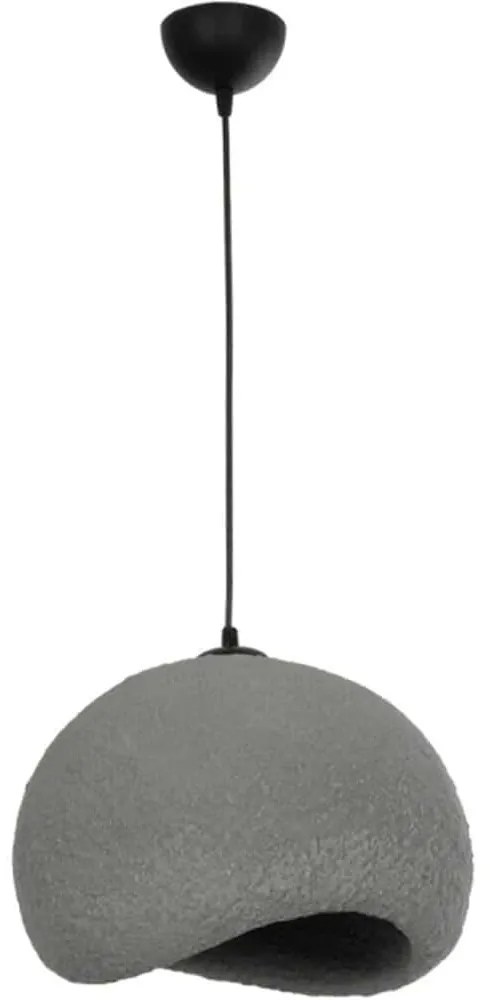 Φωτιστικό Οροφής Stone 204-0122 31,5x35x26cm 1xE27 Dark Grey GloboStar