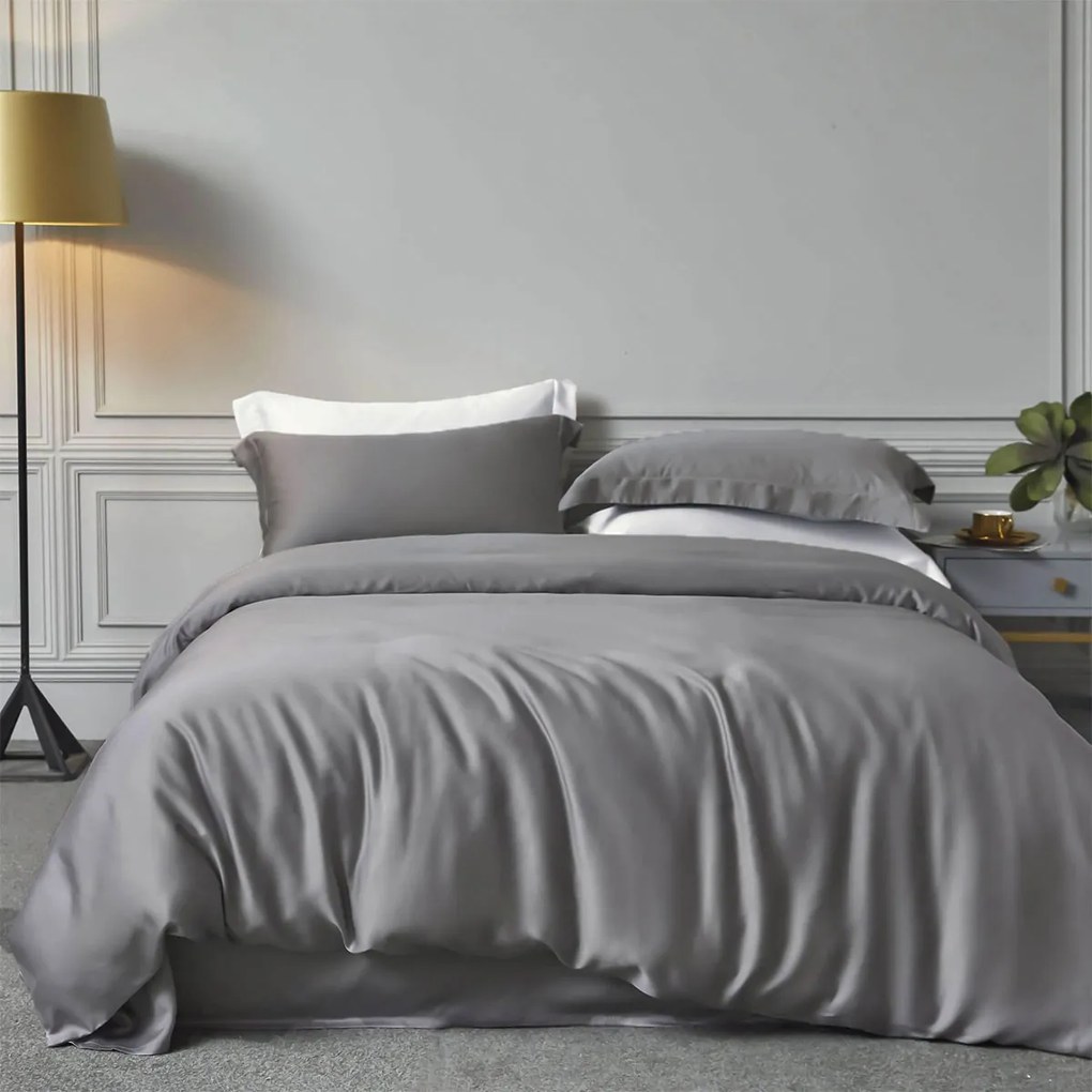 Σεντόνια King Size (Σετ) Rythmos Bamboo D.Grey