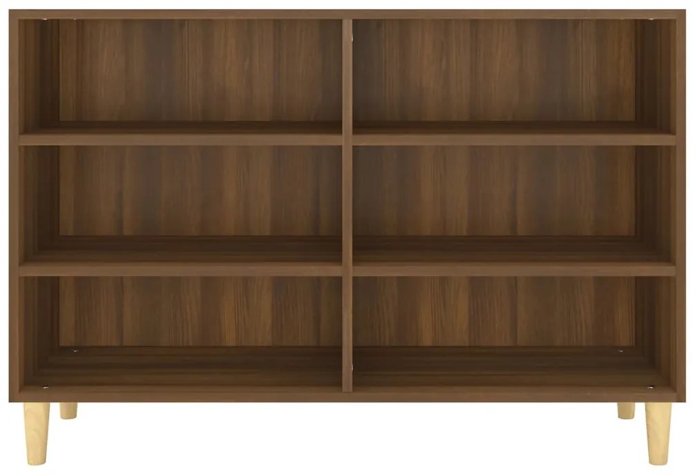 vidaXL Ραφιέρα Καφέ Δρυς 103,5 x 35 x 70 εκ. από Επεξεργ. Ξύλο
