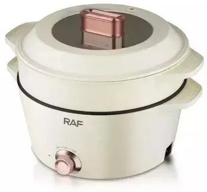 RAF Ηλεκτρικός Πολυμάγειρας 1300W Χωρητικότητας 7lt Άσπρος R.5403W