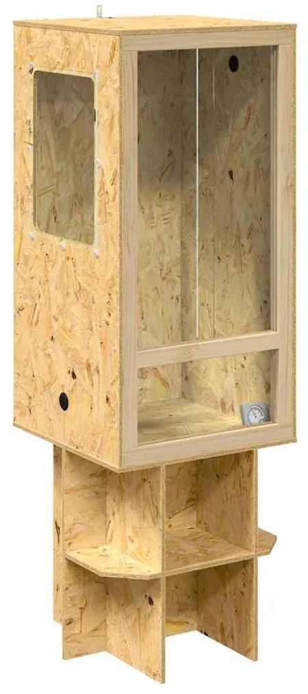 vidaXL Terrarium Καφέ 50 x 50 x 130 εκ OSB