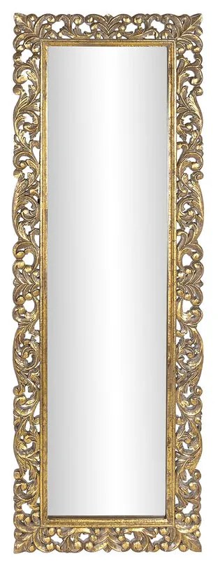 Τοίχο καθρέφτη DKD Home Decor 60 x 3,5 x 180 cm Κρυστάλλινο Χρυσό Ξύλο από Μάνγκο