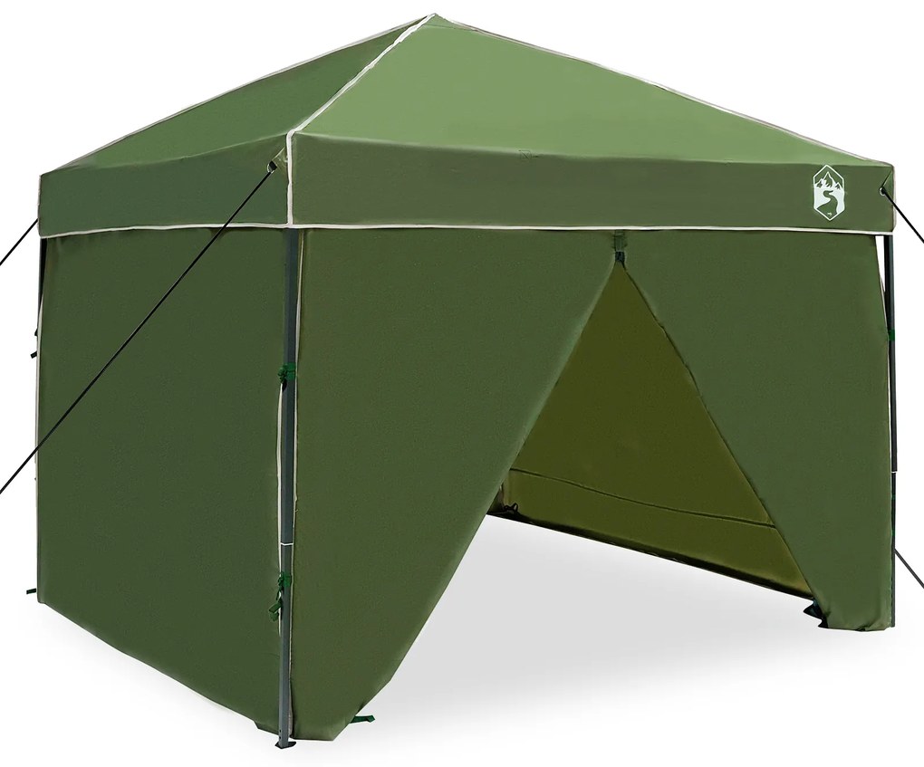vidaXL Σκηνή Σκίασης Πράσινο 250 x 250 x 227 / 236 / 245 εκ. Ύφασμα Oxford