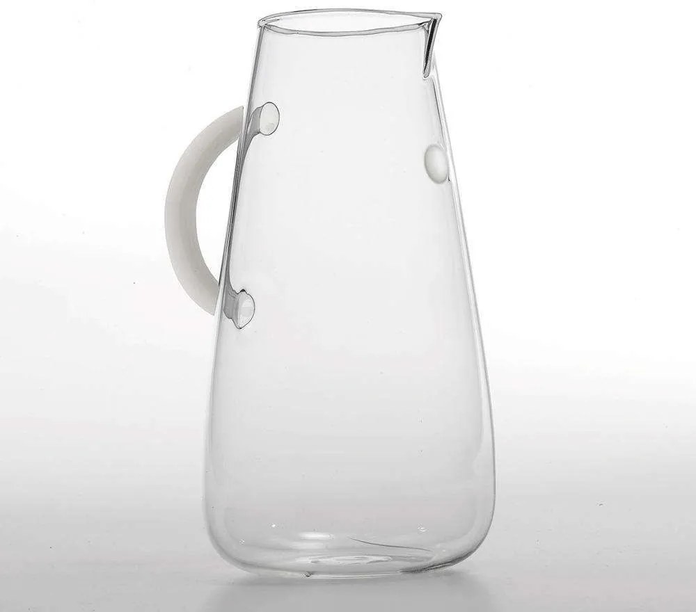 Κανάτα Uniche UN00700 11x22cm 1400ml White-Clear Zafferano Glass