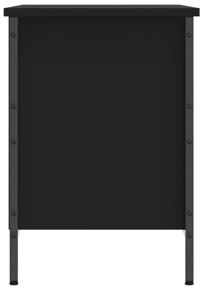 Παπουτσοθήκη Μαύρη 69 x 35 x 50 εκ. από Επεξεργασμένο Ξύλο - Μαύρο
