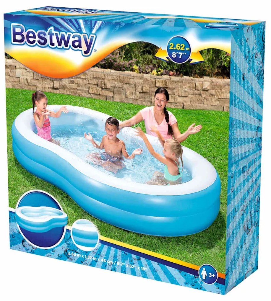 Bestway Πισίνα Big Lagoon 262 x 157 x 46 εκ.