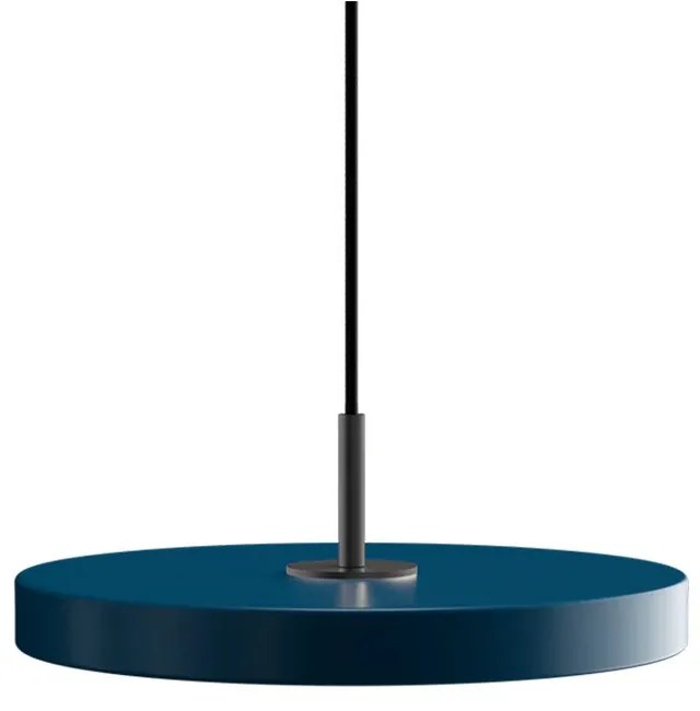 Φωτιστικό Οροφής Asteria Mini Black 2209C4175 Φ31x3.3cm Led 900lm 14W 3000k Petrol Blue Umage
