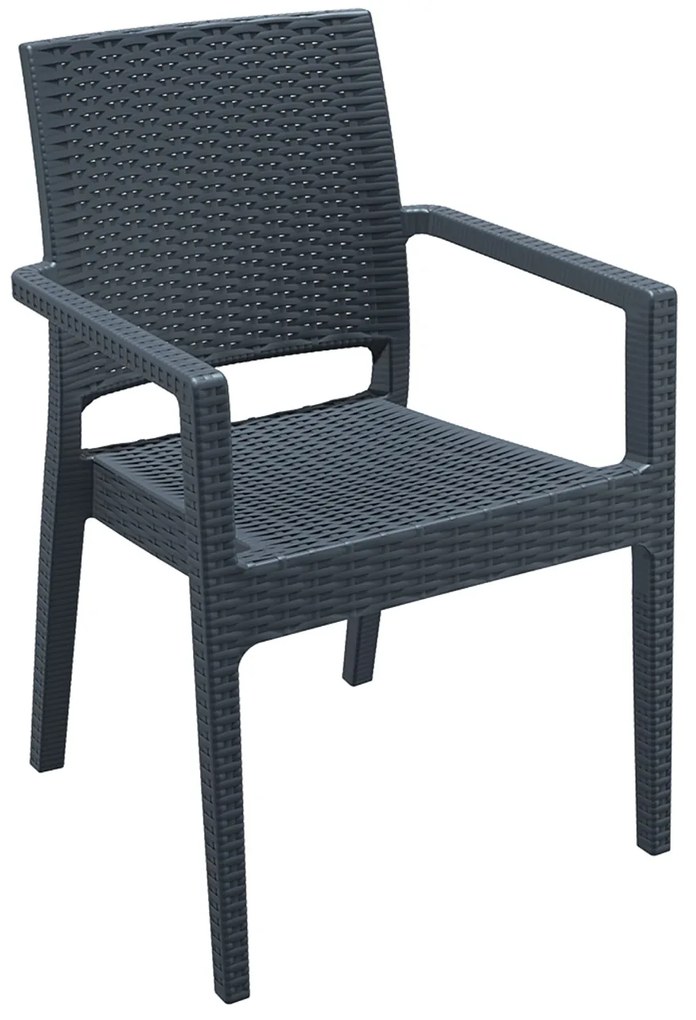 Siesta   Ibiza/P Dark Grey* Armchair  metax-01-00-0628 διάστ.59.0000 x 58.0000 x 87.0000