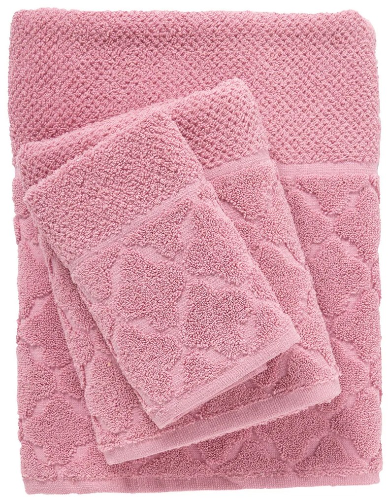 Πετσέτες Μπάνιου (Σετ 3τμχ) Das Home Best Line 0791 Pink 550gsm