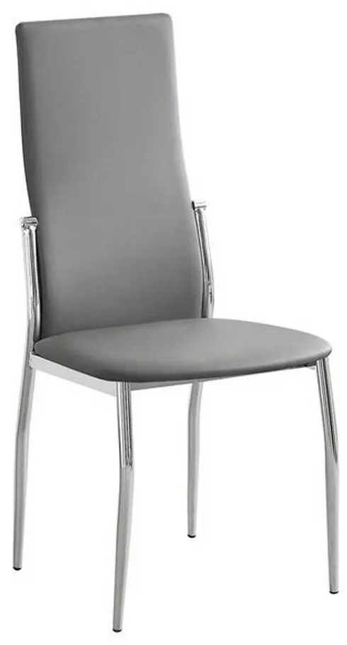 Καρέκλα Fresh Grey ΕΜ903,7 45x52x100cm Σετ 4τμχ Metal, Technoderma