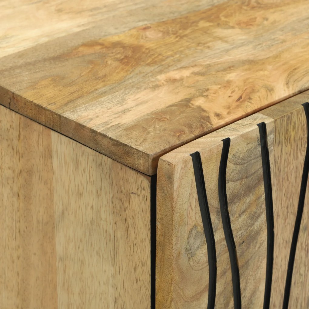 vidaXL Μπουφές 60 x 33.5 x 75 εκ - Φτιαγμένος από Μασίφ Ξύλο Μάνγκο και Μηχανισμένο Ξύλο
