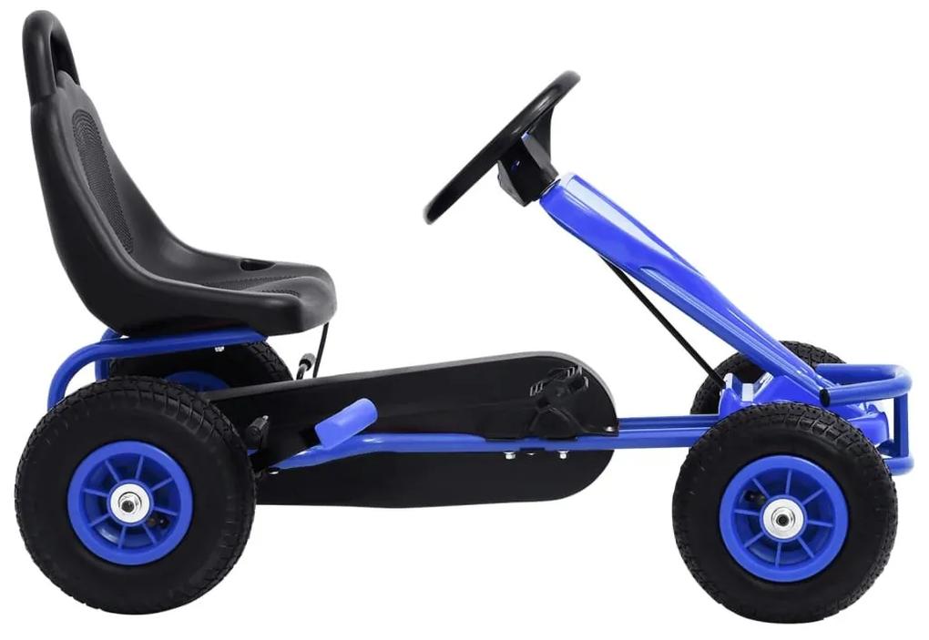Go Kart με Πετάλια και Λάστιχα Πεπιεσμένου Αέρα Μπλε - Μπλε