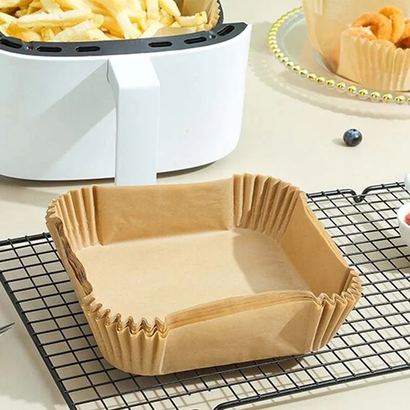 Αντικολλητικό Χαρτί για Air Fryer 20*20*4.5cm 50τμχ - Air fryer pad paper 50pcs 338761