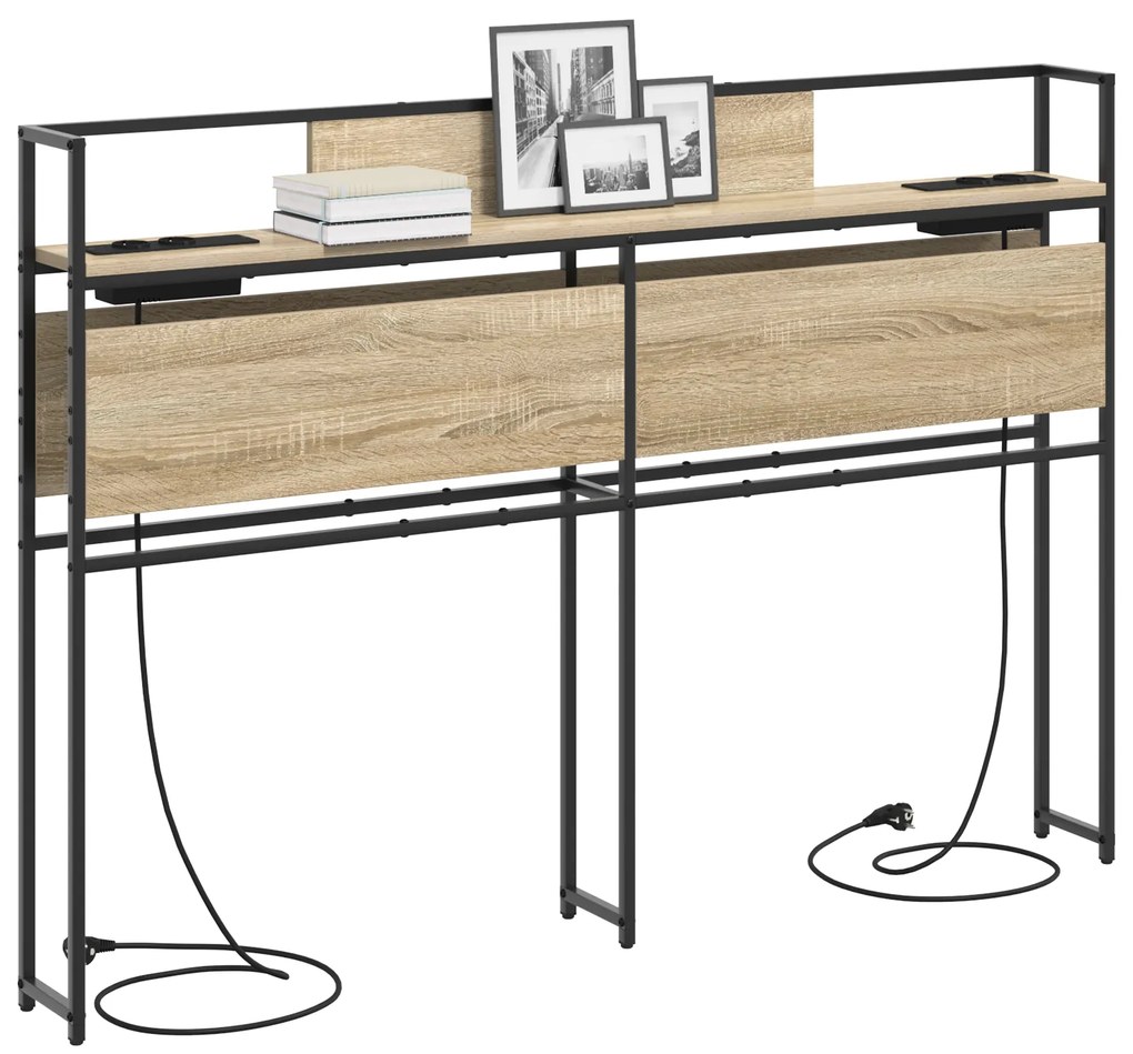 vidaXL Κεφαλάρι Αποθήκης Sonoma Δρυς 135 cm Επεξεργασμένο ξύλο